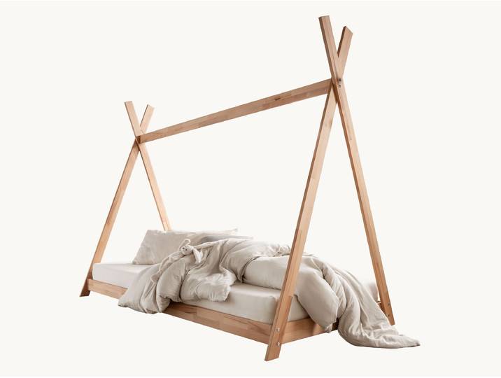 Hausbett Tipi - mint - 90x200 cm - geölt
