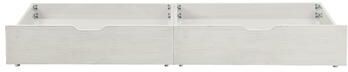 Westwood Design "Olivia 26"" Wide Wood Storage Drawers, Brushed White (Set of 2)"