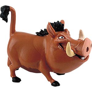 Bullyland Spielfigur Disney König der Löwen, ab 3 Jahre, Pumbaa, 7,6 x 5,9 cm
