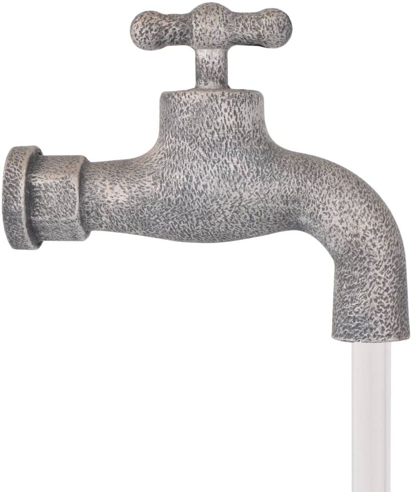 vidaXL Fontaine avec robinet et seaux Polyrésine