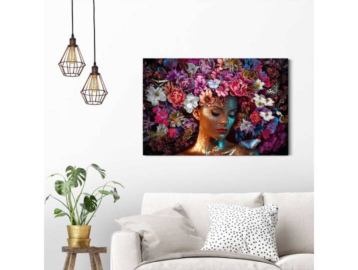 Deco-Panel REINDERS Metallic Spring , rosa (farbe bild(er): rosa), B:90cm H:60cm T:2cm, Holzwerkstoff, Bilder, Deco-Panel