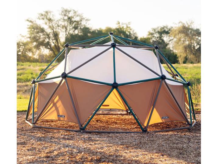 Lifetime Stahl Klettergerüst Geodome Klettergerüst inkl. Spielzelt Grün/Bronze Ø 305x152 cm