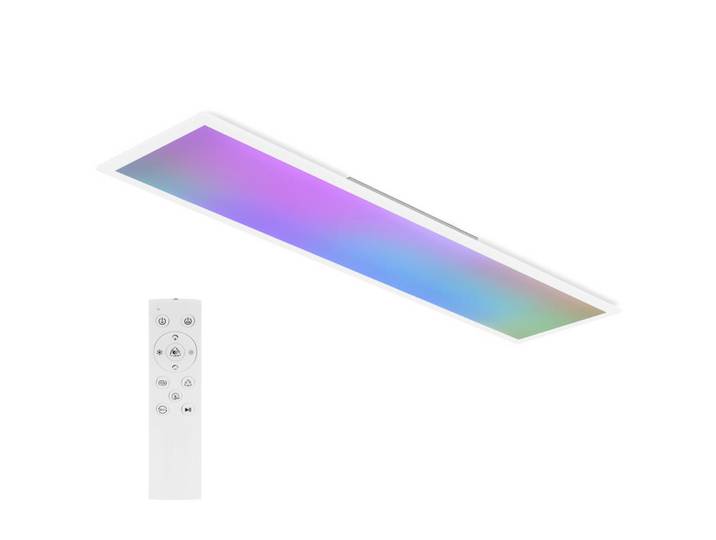 Nettlife Led-Deckenleuchte Maclean 119.5/29.5/5.6cm, Weiß, Metall, LED integrated, 119.5x5.6x29.5 cm, Lampen & Leuchten, Innenbeleuchtung, Deckenleuchten, Deckenleuchten