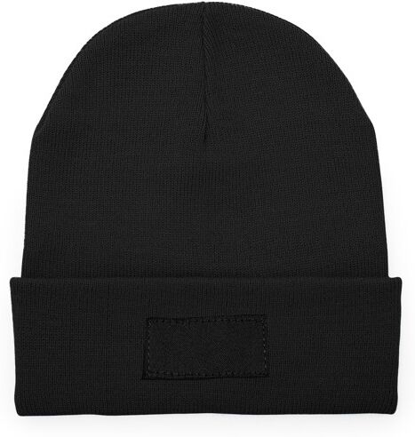 Bonnet double épaisseur personnalisable en acrylique Bulnes noir TAILLE UNIQUE ADULTE
