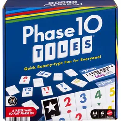 Phase 10 Tiles Spiel, an Rommé angelehntes Familienspiel mit Spielsteinen für 2-6 Spieler