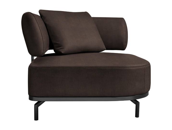 Dieter Knoll Sessel Palio, Dunkelbraun, Metall, Echtleder, Longlife-Leder, Füllung: Polyurethan (Pur), 98x85x98 cm, Lederauswahl, Stoffauswahl, Wohnzimmer, Sessel, Sonstige Sessel