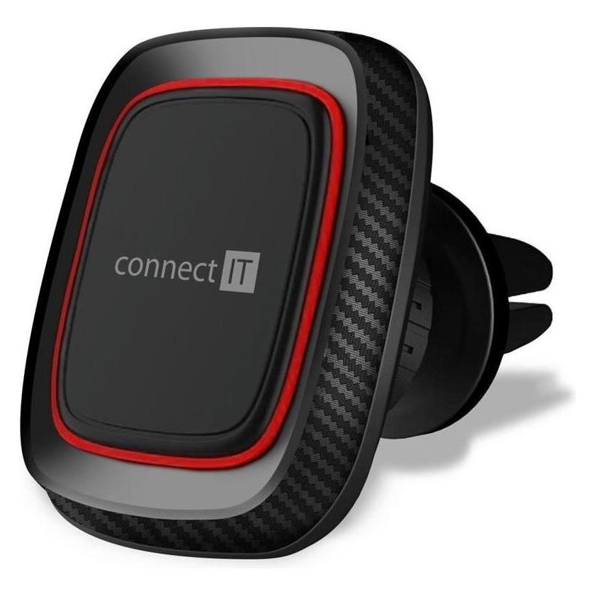Connect IT InCarz 4Strong360 CARBON univerzální magnetický držák do auta, 4 magnety, červený (CMC-4045-RD)