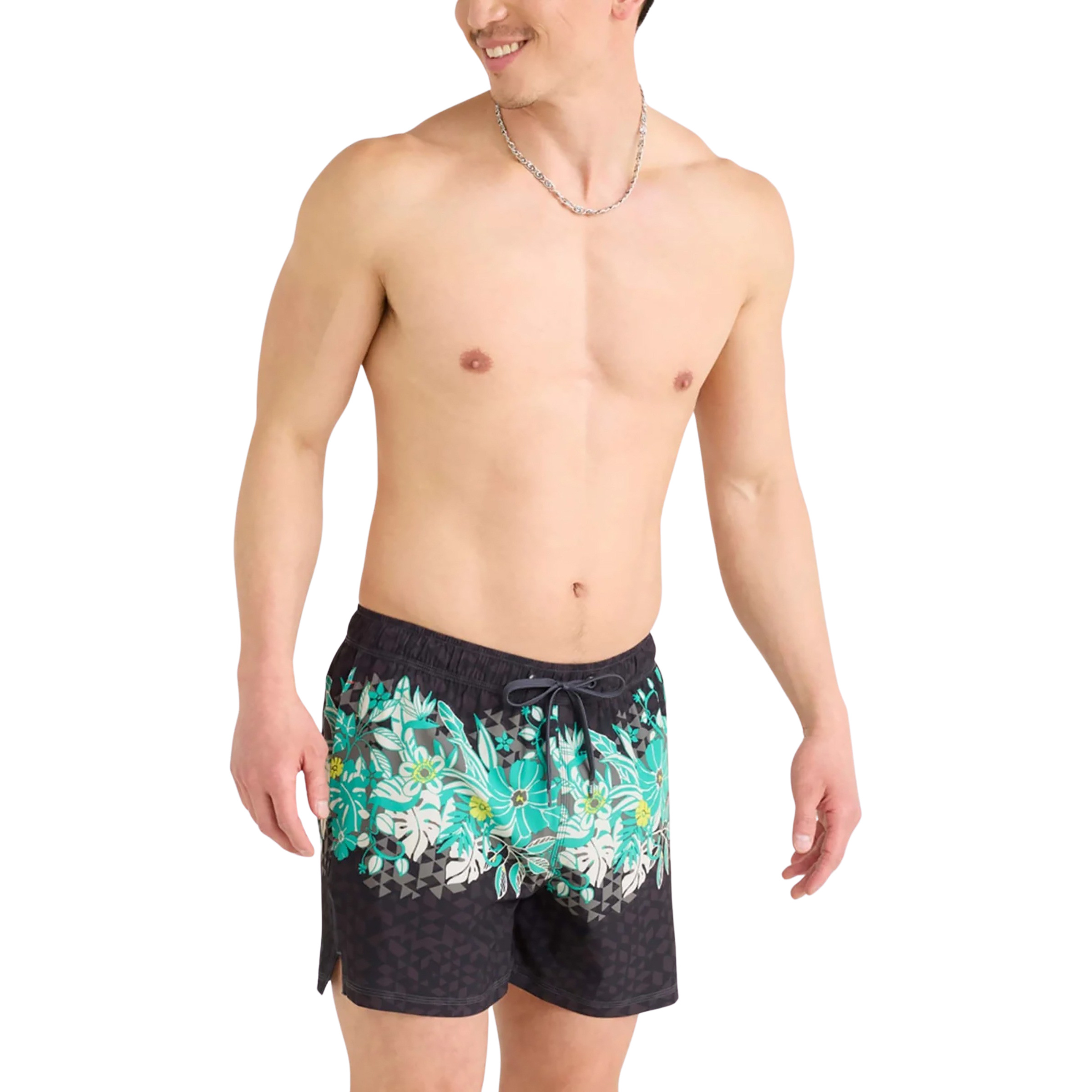 Saxx Underwear Oh Buoy 5 Badeshorts Herren Badeshorts schwarz Größe S Lifestyle Elastisch