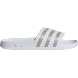 adidas Adilette Aqua Badelatschen EF1730 - cloud white/platin met./cloud white 46
