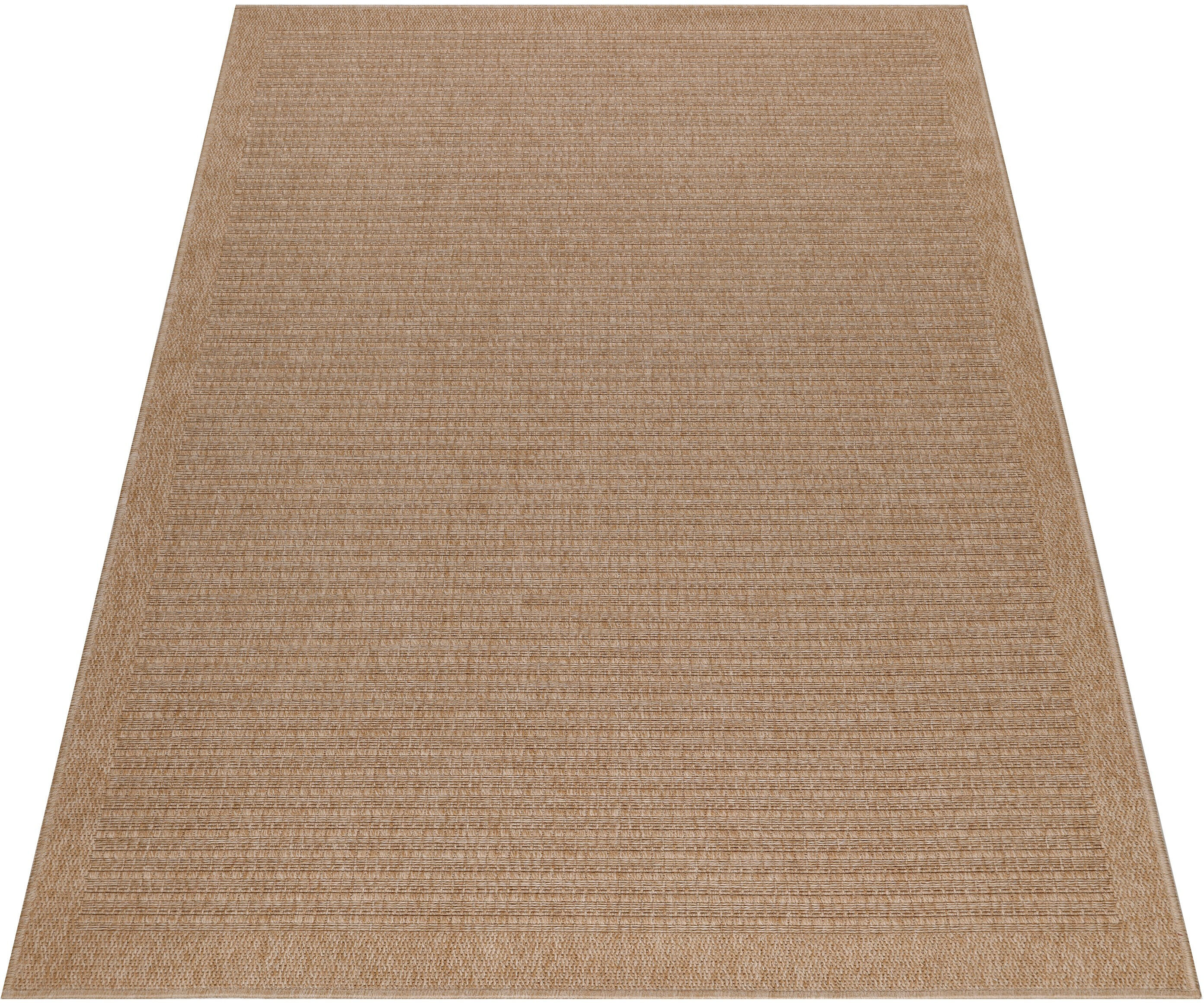 Ayyildiz Teppiche "DHAKA 8712, auch als Läufer" rechteckig 5 mm Höhe Pflegeleicht / Strapazierfähig / In- und Outdoor geeignet beige B : 80cm 1 Stk., 5mm, L: 250cm