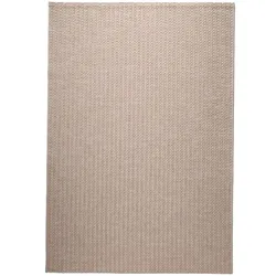 Outdoorteppich Halmstad 67 x 130 cm Polypropylen Beige