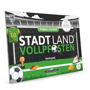 Denkriesen Spielblock Stadt Land Vollpfosten, Fußball Edition, ab 9 Jahre, 29,7 x 21cm, 50 Blatt