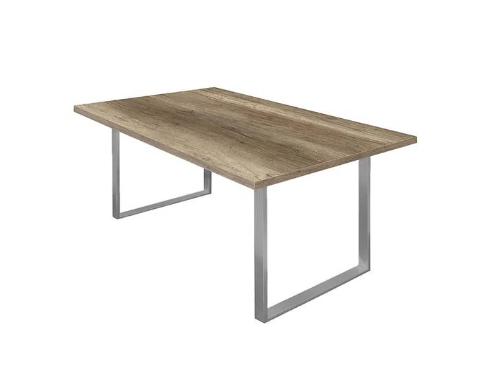 Table Leaf I 140 x 90cm Marron/Imitation chêne truffier