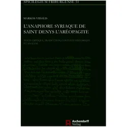 Vidalis:L'anaphore syriaque de saint De, Fachbücher von Markos Vidalis