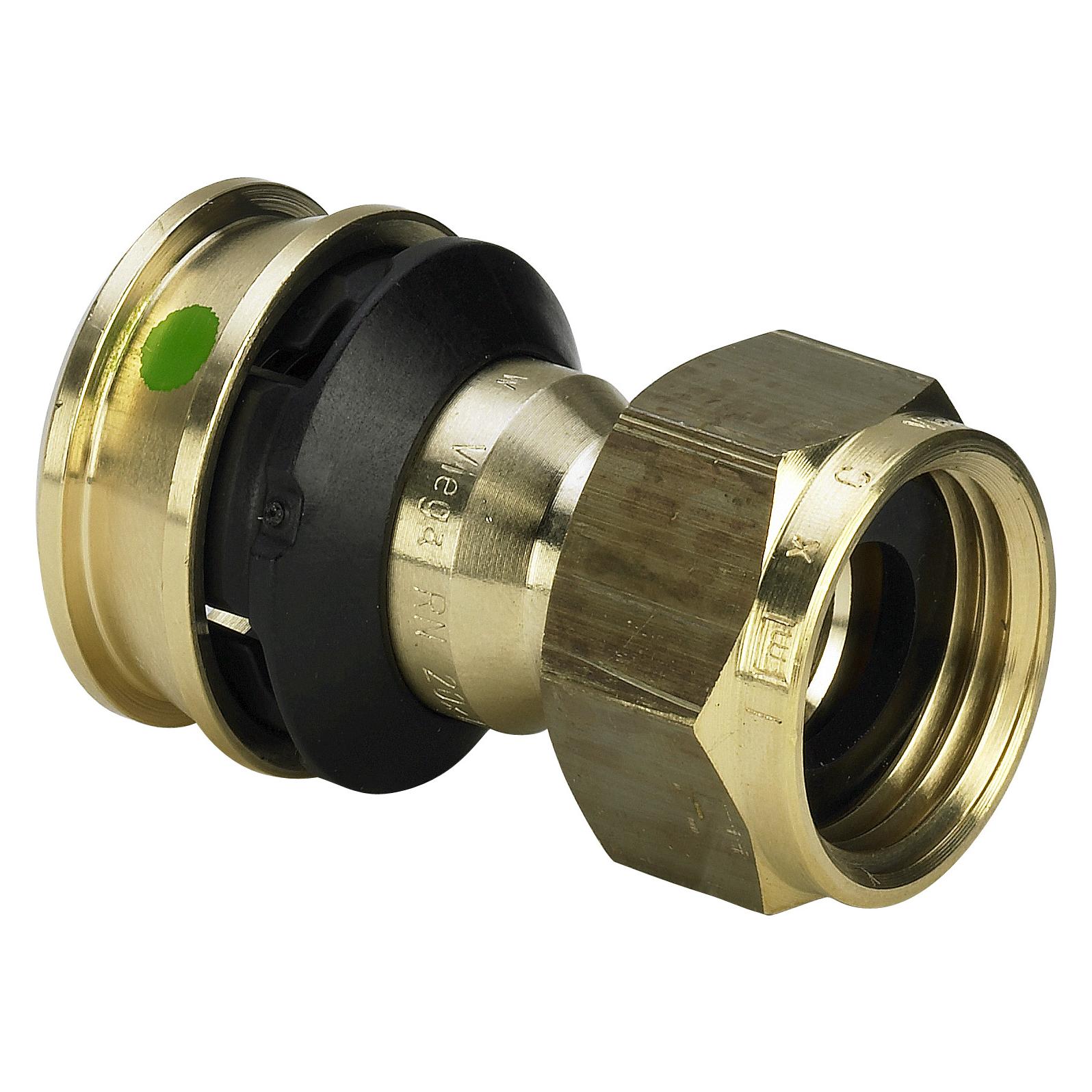 Viega Raxofix Verschraubung, flachdichtend, 25 mm x 3/4" G, Modell 5363, Rotguss (Rohrverschraubung) (762759)