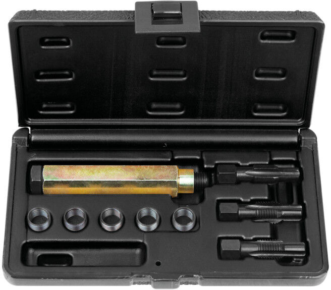 KS Tools Coffret de réparation pour sondes Lambda THREADfix, 9 pcs. M12 x 1,5 (150.5070)