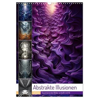 Abstrakte Illusionen (Wandkalender 2026 DIN A3 hoch), CALVENDO Monatskalender