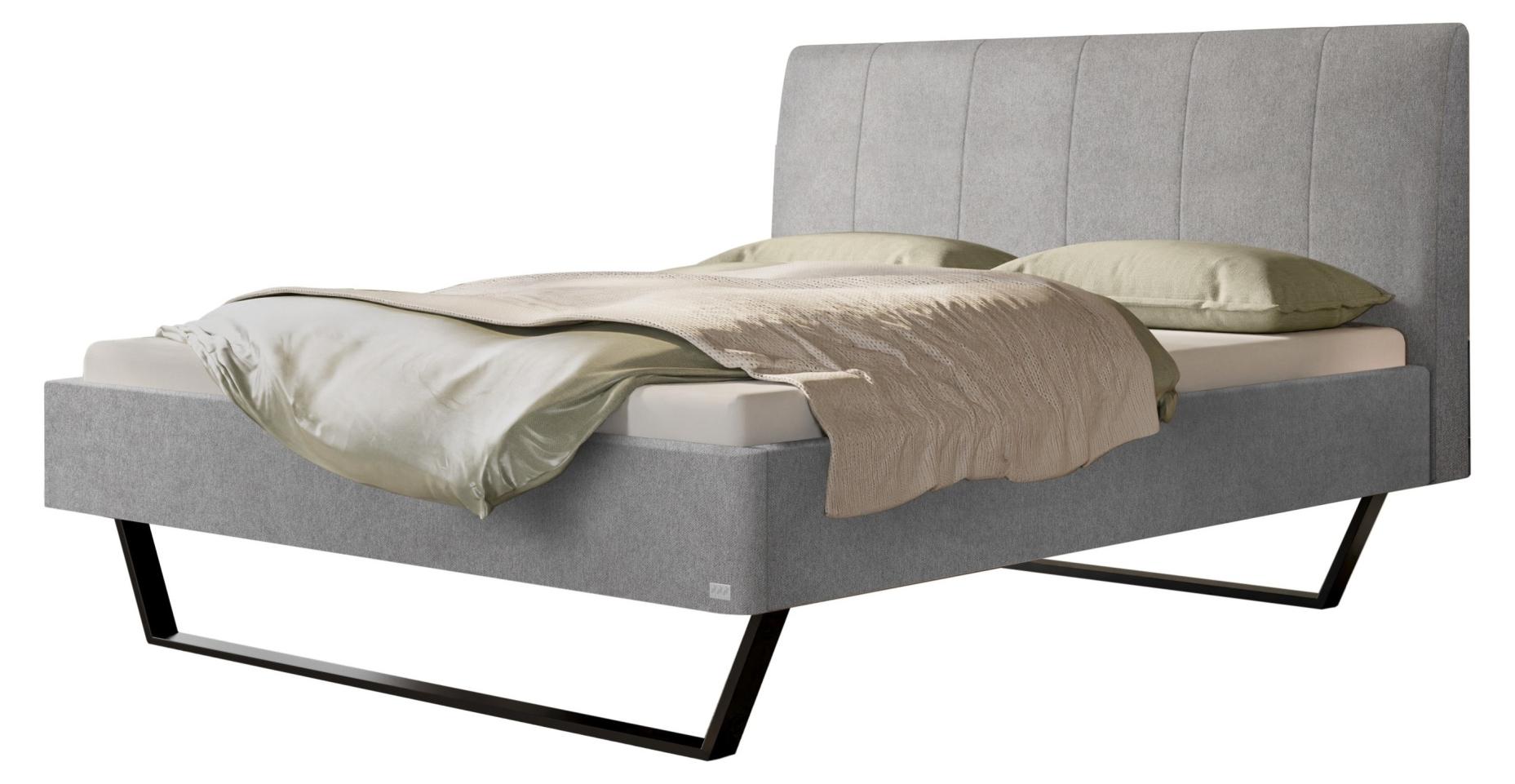 HASENA Polsterbett Schwebebett Juliana : Farbe - light grey (840), Fußhöhe - 20 cm, Größe - 180x200 cm