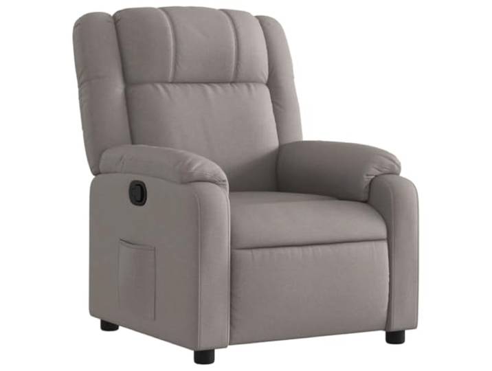 HAQWRDQSG Relaxsessel mit Liegefunktion TV Sessel Polstersessel Taupe Verstellbarer Fernsehsessel in Taupe mit praktischer Seitentasche für Ihr Wohnzimmer. Ergonomisch, weich und stabil.