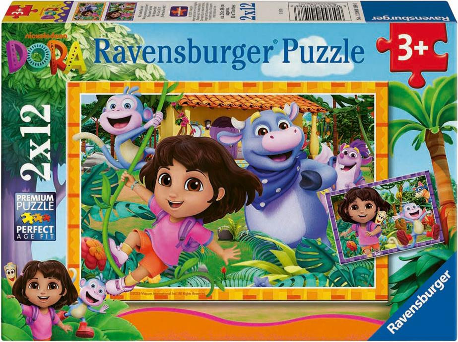 Ravensburger Kinderpuzzel We kunnen het! 2 sets van 12 stukjes Karton
