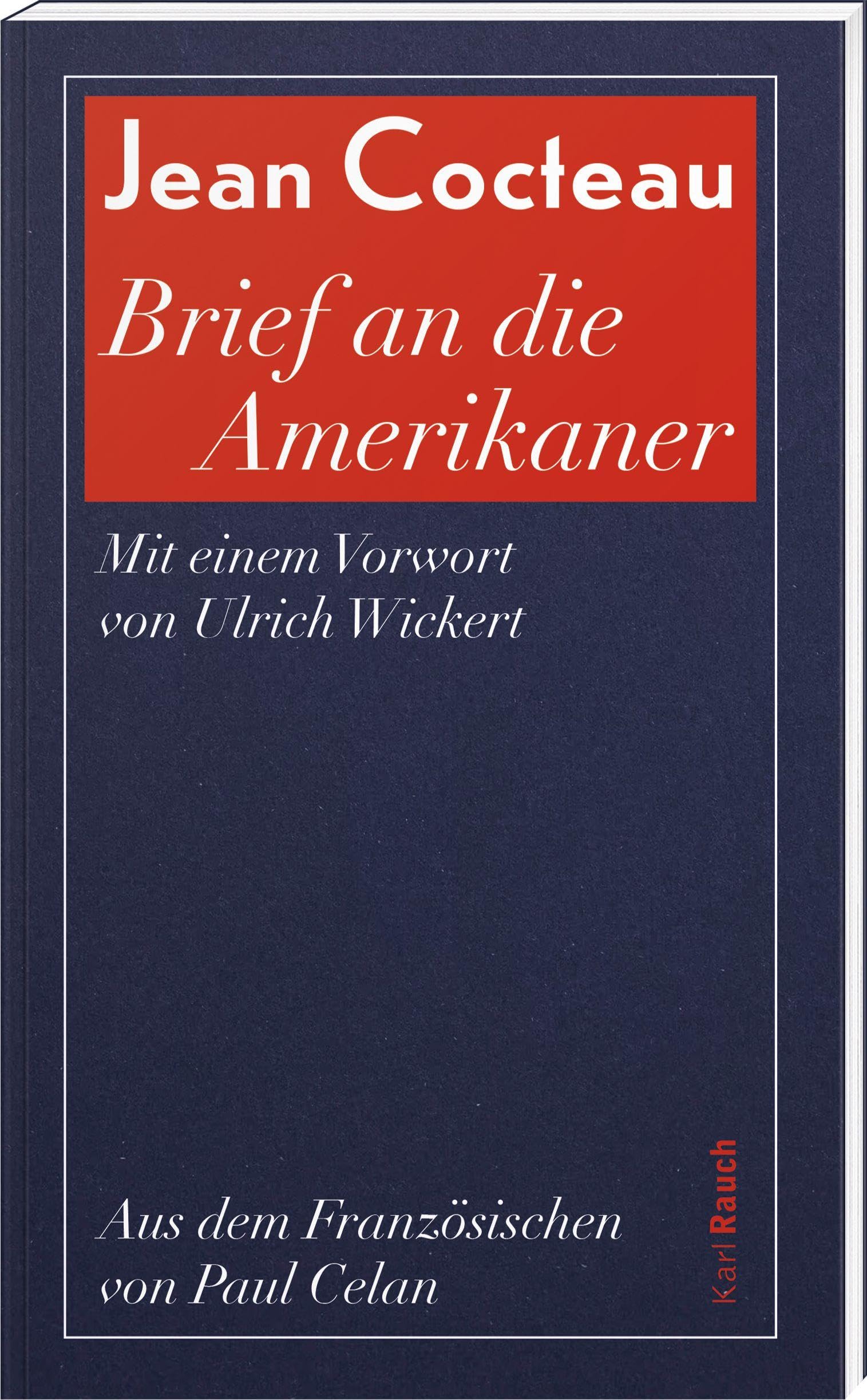 Jean Cocteau - Brief an die Amerikaner: Mit einem Vorort von Ulrich Wickert - Preis vom 30.09.2026 22:30:23 h