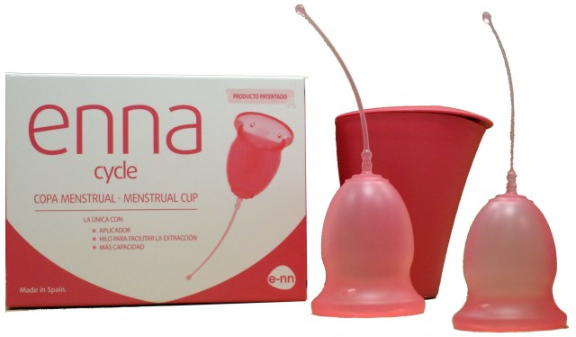enna Menstrual Cup Size M 2 Cups + Sterilizer