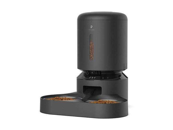 Futterautomat Granary Camera Monitoring Dual Feeder 5l , schwarz, H:34cm, Futterautomaten, Futterautomat