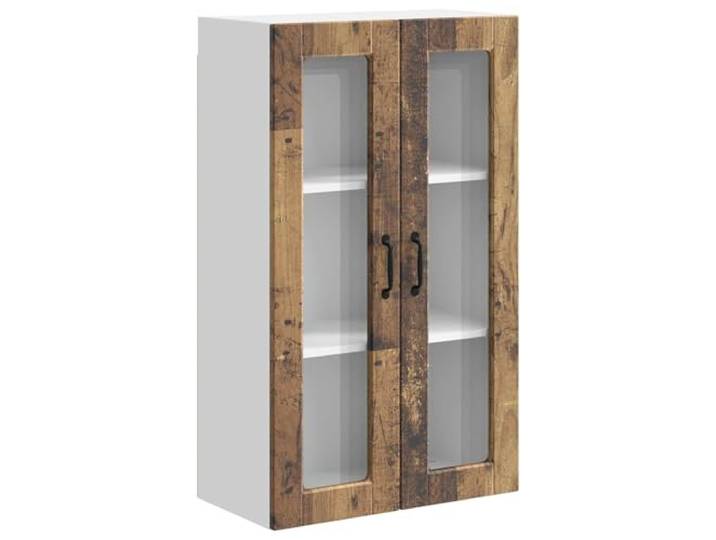 HKTMGDNG Hängeschrank Küche Altholz-Optik 60x31x100 cm Holzwerkstoff Platzsparender Küchen-Wandschrank mit 2 Türen und 3 Fächern für Geschirr und Vorräte im modernen Esszimmer.