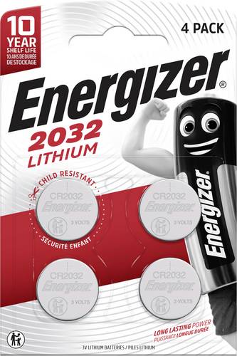 Energizer Knopfzelle CR2032 3V 4 St. 240 mAh Lithium CR2032