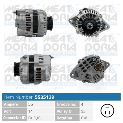 Meat & Doria Generator 5535129 Für Suzuki Mitsubishi Santana