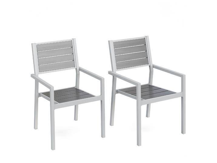 Gartenstuhl PELO 2er Set grau