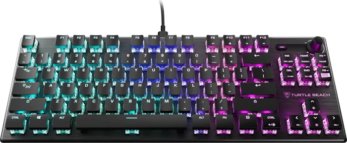 Turtle Beach Vulcan TKL AIMO, Linear Red Sw. US, schwarz
