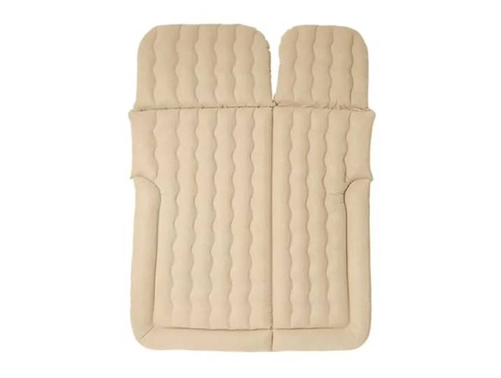 LCQSYE Auto aufblasbares Bett Luftreisematratze Beflocktes aufblasbares Autobett(Beige)