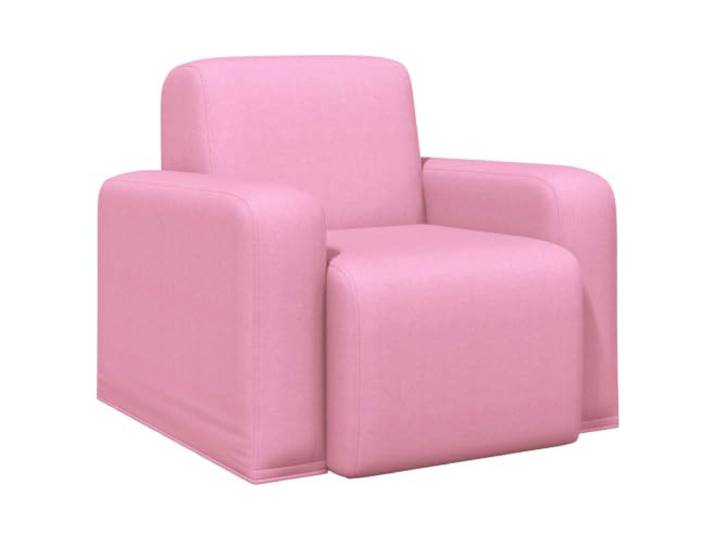 Sessel Rosa Stoff Mit Armlehnen Und Holzrahmen Rosa Stoff,Polyester-Polsterung,geschwungene Rückenlehne,gepolsterte