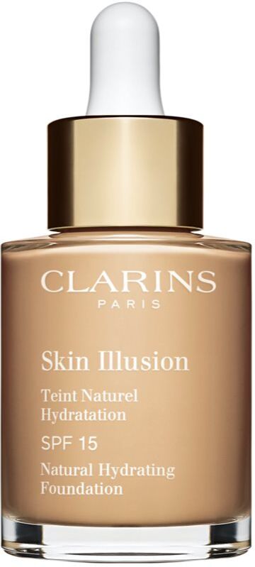 Clarins Skin Illusion Natural Hydrating Foundation aufhellendes, feuchtigkeitsspendendes Make-up SPF 15 Farbton 106N Vanilla 30 ml