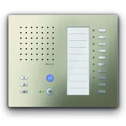 TCS CAI1100-0152 Audio Innenstation zum Freisprechen Serie Carus ADAPTO +10 Tasten, Aufputzmontage champagner CAI11000152