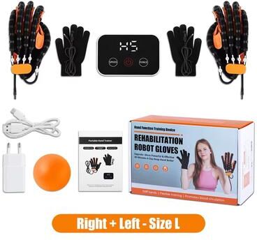 Inspired Finds Upgraded Rehabilitation Robot Gloves Stroke Recovery Hand Trainer For Hemiplegia, Finger Exercise & Therapy Support 1 Pair L