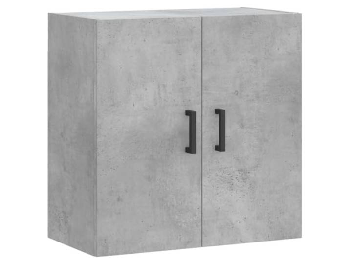 KLGBNCVE Wandschrank Betongrau 60x31x60 cm Holzwerkstoff Wandmontage ohne Bodenfläche,reichlich Stauraum,glatte Oberfläche,Festigkeit und Stabilität,feuchtigkeitsresistent