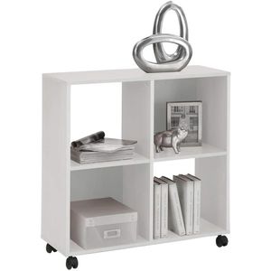 FMD-Möbel Bürowagen Sprint, 290-001, 72,1 x 77 x 33cm, aus Holz, weiß