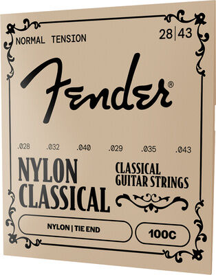 Fender 100 Nylon CLR/SLVR Tie End