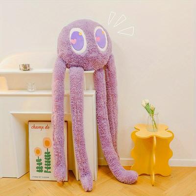 Perfect Picks Market Cuddly Long Legged Octopus Plush Toy, Stuffed Animal For Kids & Adults, Perfect Sofa Home Decor Gift purple l