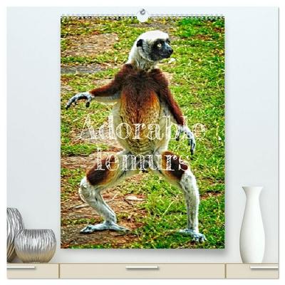 Adorable lemurs (High Quality Premium Wall Calendar 2027 DIN A2 portrait),CALVENDO 12 Month Wall Calendar