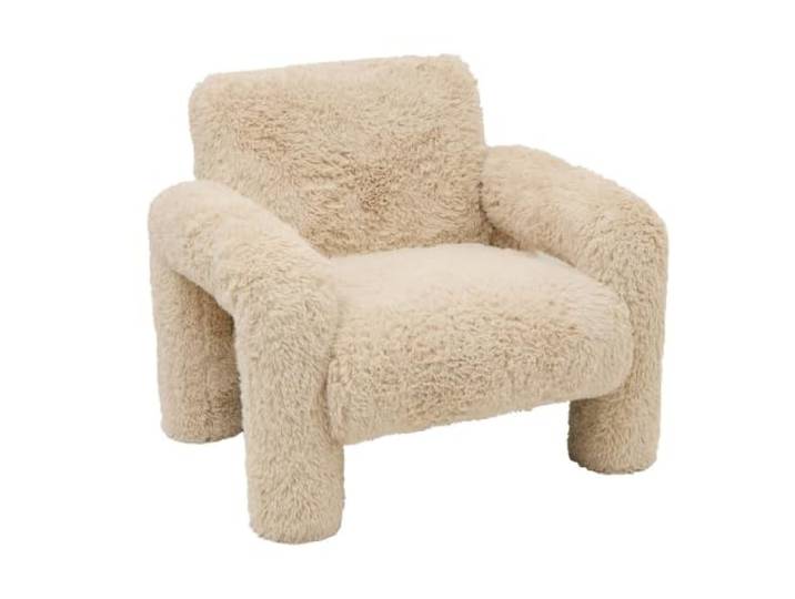 Atmosphera - Sessel „elyon“ aus Fell, höhe 72 cm, beige