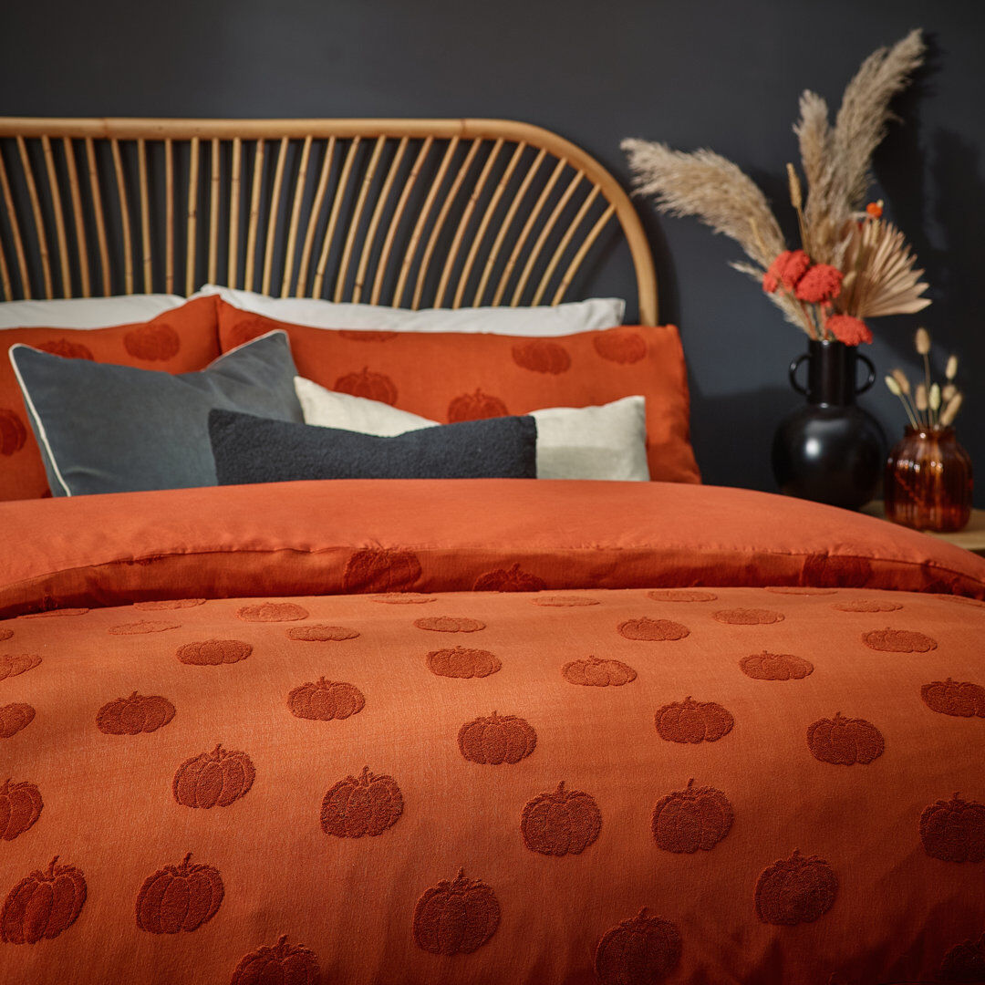 furn. Cotton Floral Duvet Cover Set with Pillowcases Included Spice King Duvet Cover + 2 Standard Pillowcases
