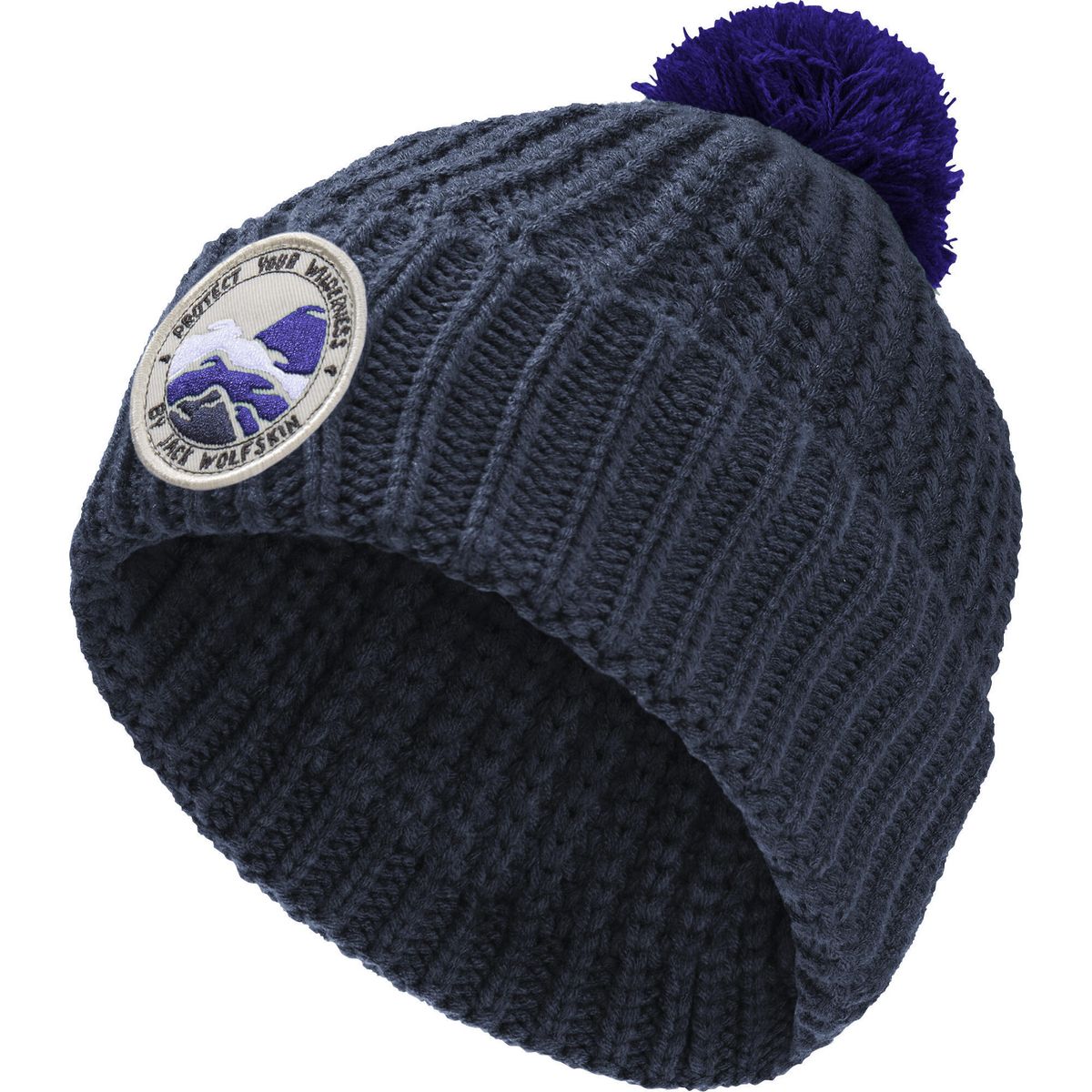 Jack Wolfskin Pompom Badge Beanie K midnight sky / midnight sky (T0394) S 1911751_T0394_A06
