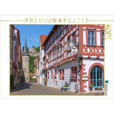 CALVENDO Puzzle Fachwerkromantik in Karlstadt | 1000 Teile Lege-Größe 64x48cm Foto-Puzzle für glückliche Stunden