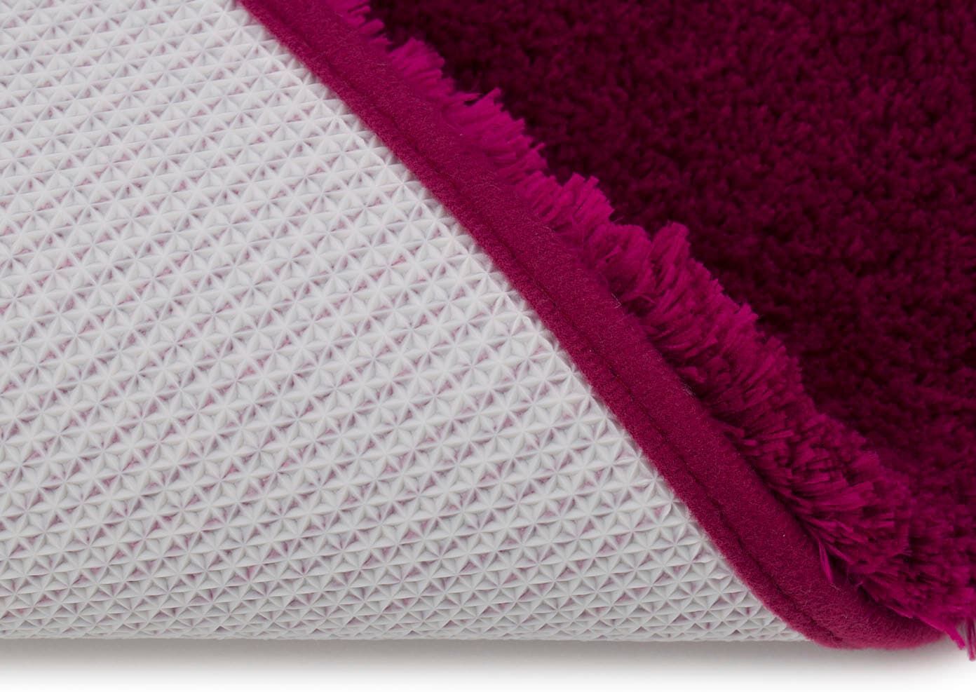 Badematte GÖZZE "»DELUXE«", lila (cyclam), WC-Vorlegermit Ausschnitt, Polyester, Badematten, Badematte, mit extra hohem Flor cyclam WC-Vorlegermit Ausschnitt