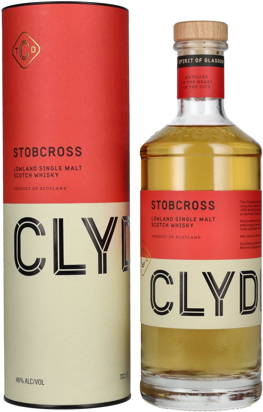 Clydeside STOBCROSS Lowland Single Malt 46% Vol. 0,7l in Geschenkbox