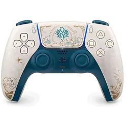 Sony DualSense Wireless Controller - Genshin Impact Limited Edition (Mac, PC), Gaming Controller, Weiss, Gold