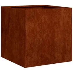vidaXL Pflanzkübel Rostig 40x40x40 cm Wetterfester Stahl